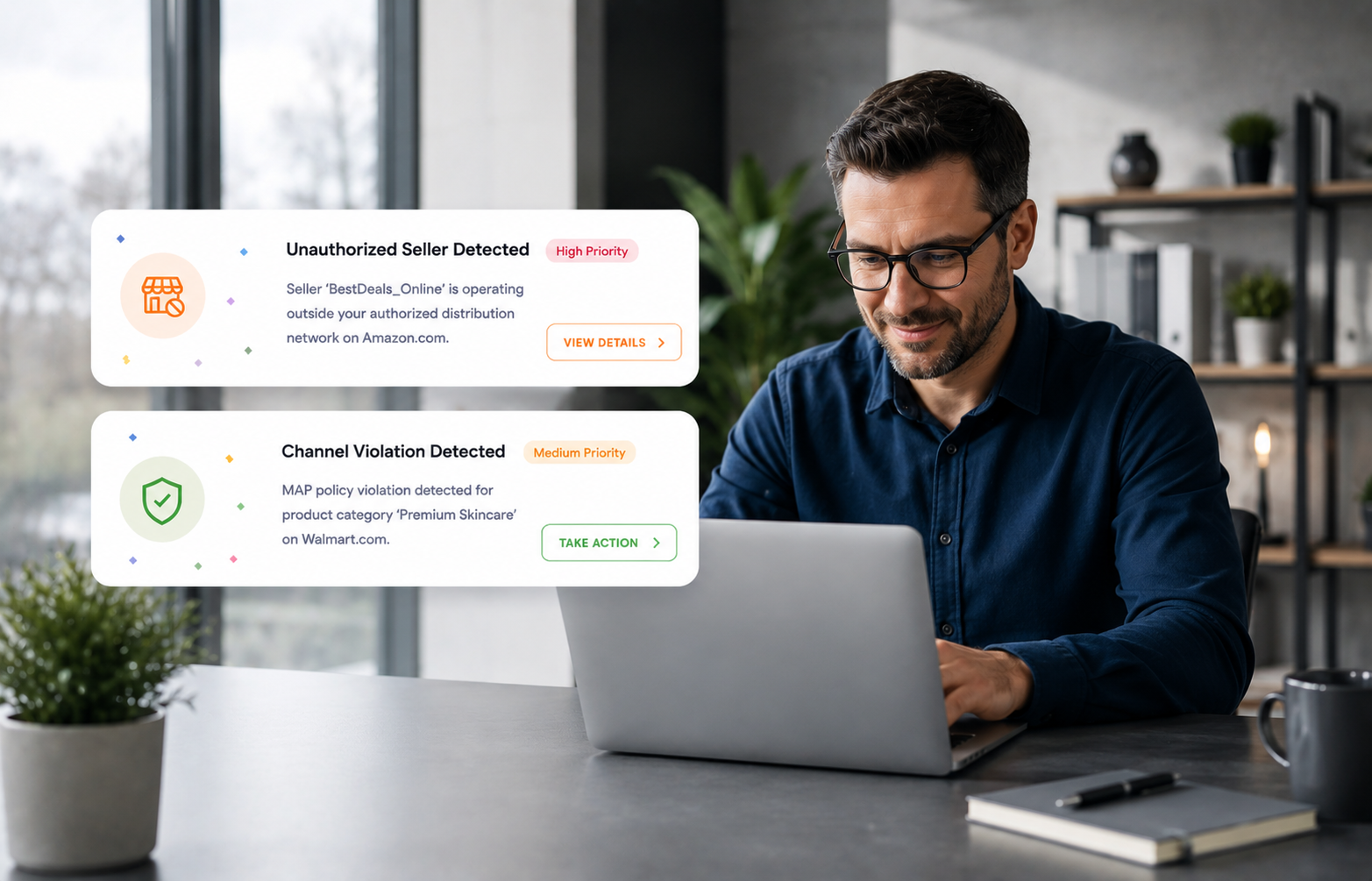 Brand protection software dashboard